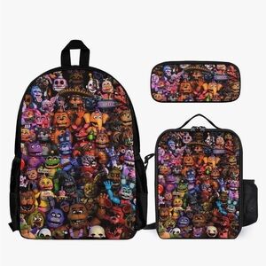 Five Nights at Freddy’s Print Backpack Set